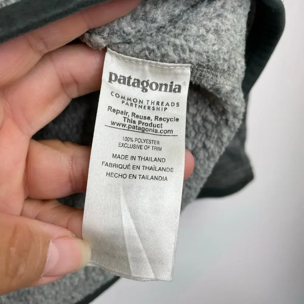 Patagonia Better Sweater gray quarter zip pullover sweater Men's Large